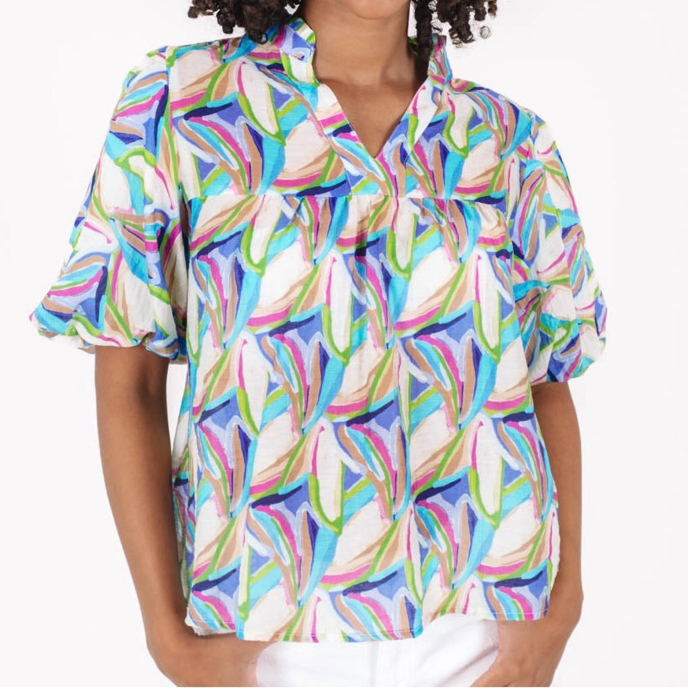 Floral tulip blouse
